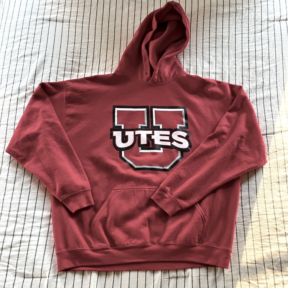 Red UMASS Hoodie Sweatshirt